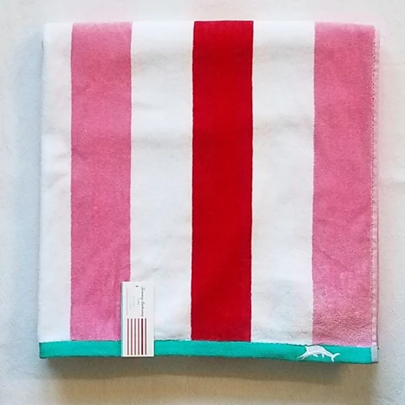 Tommy Bahama Beachside Stripe Oversized Beach Towel - Picture 10 of 10